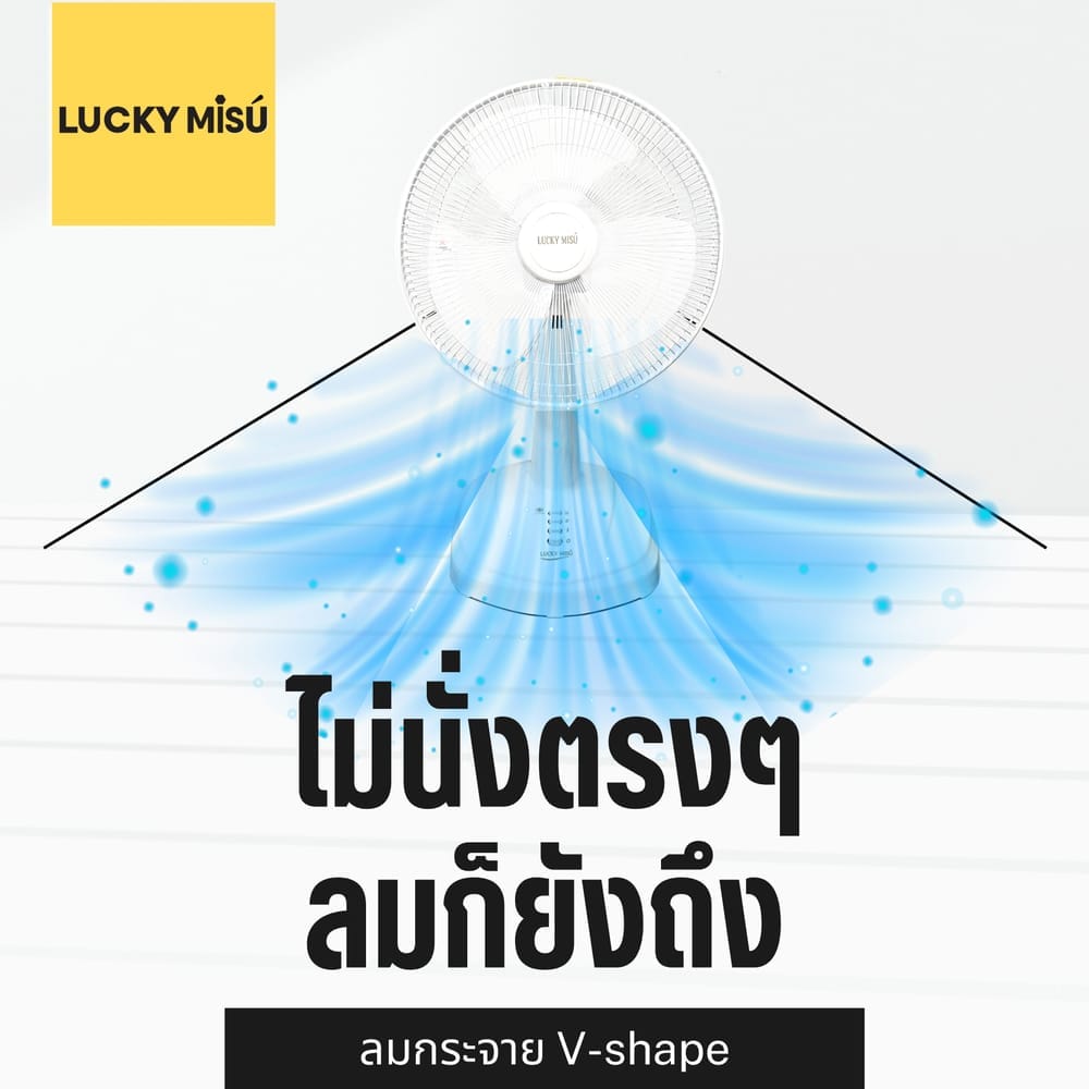 พัดลมตั้งโต๊ะ 16 นิ้ว LUCKY MISU LM629 สีเขียวมิ้นต์_3